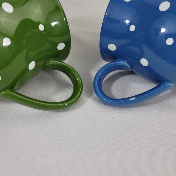 (2) Temp-Tations Polka Dot Mugs Cups - Picture 9 of 12